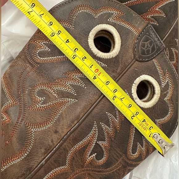 Ariat Men’s/Women's Size 8.5c wide width Round Toe Brown Leather Western Boots - Picture 12 of 13